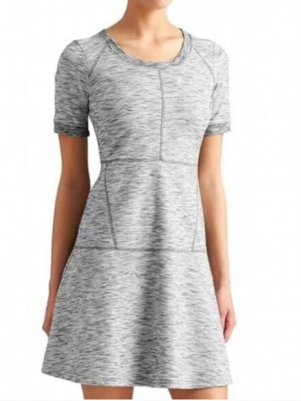Athleta Textured En Route Dress Gray XXS